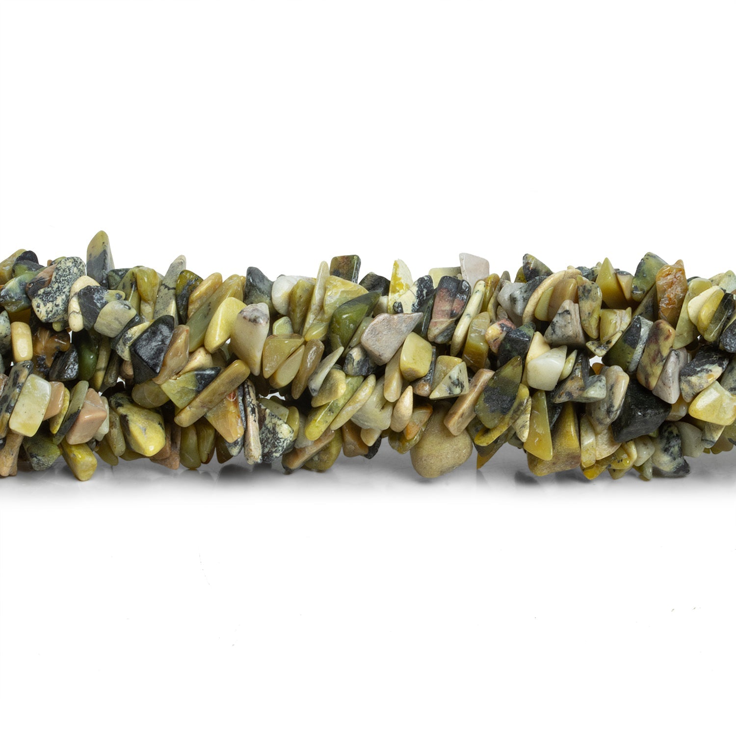 10mm Serpentine Chip Beads, 36 inch