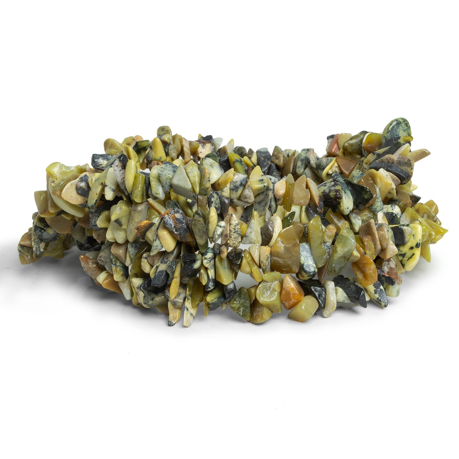 10mm Serpentine Chip Beads, 36 inch