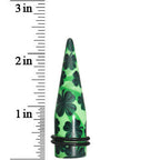 5/8 Green Acrylic Four Leaf Clover Field Taper