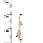 Gold Plated Twilight Star Butterfly Belly Ring