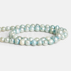 6-7mm Aqua Blue Shaded Baroque Pearls 14 inch 55 beads