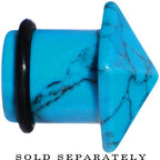 9/16 Turquoise Semi Precious Stone Pyramid Top Plug