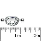 Scary Halloween Fangs Nipple Shield Set 14G 18mm