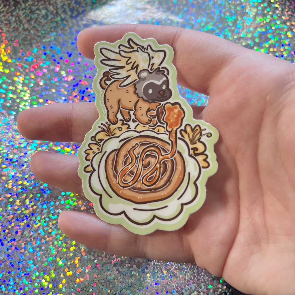 Cinnamon Roll Badger-Gryff ~ Sticker