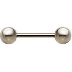 14G Grade 23 Solid Titanium Barbell 1/2 5mm