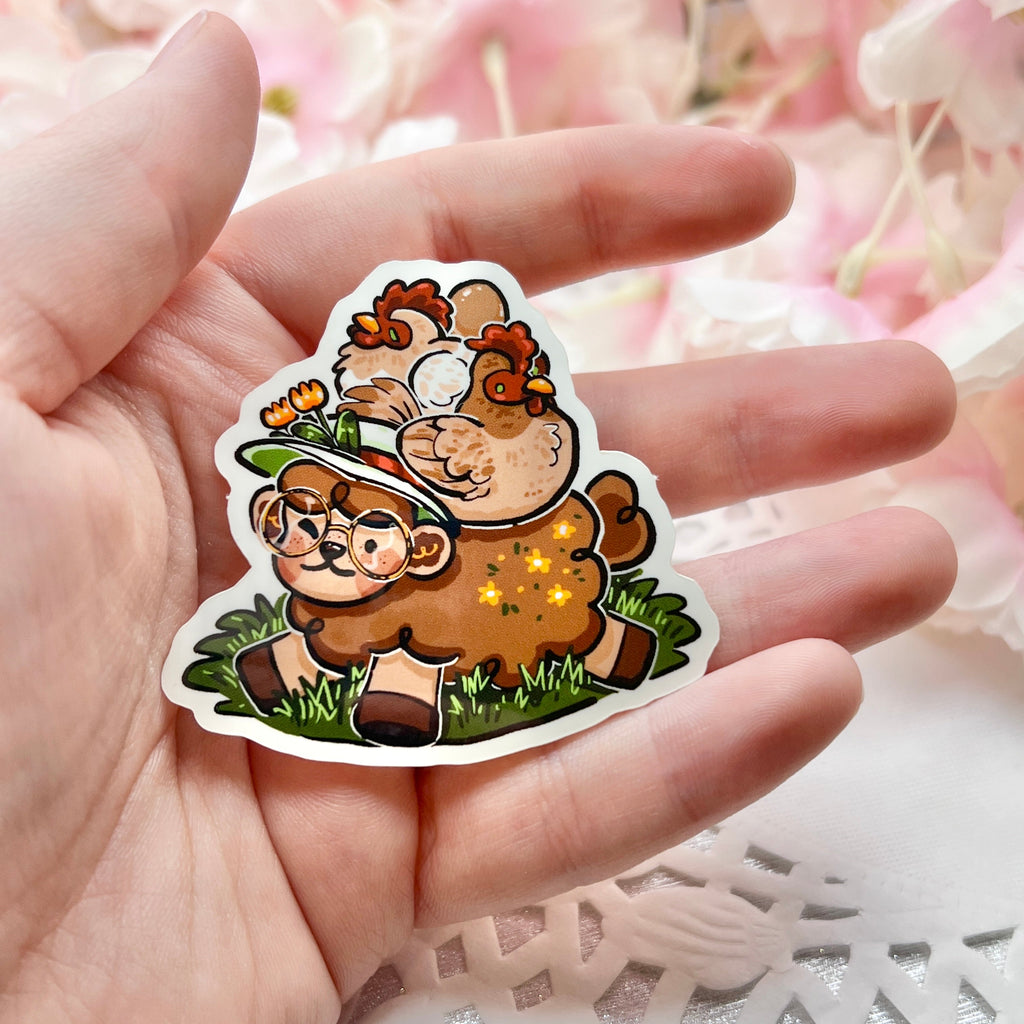 Chicken Stack Sage Sheep ~ Sticker