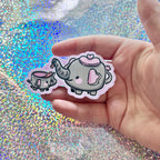 Baby Teacup and Mom Teapot Elephants ~ Sticker