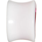 9/16 White Acrylic Pink Metallic Rose Flower Plug