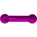 4G Amethyst Purple UV Acrylic Straight Barbell