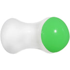 4G White Neon Green Acrylic Saddle Plug