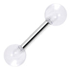 16G 1/4 Acrylic Clear Tragus Cartilage Barbell