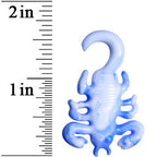 4G Blue White Acrylic Scorpion Hanger Plug