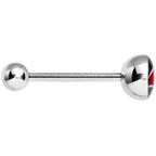 14G Red and Black Dribble the Basketball Tongue Ring 5/8