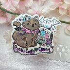 Pastel Goth Queen Dilute Tortie ~ Sticker