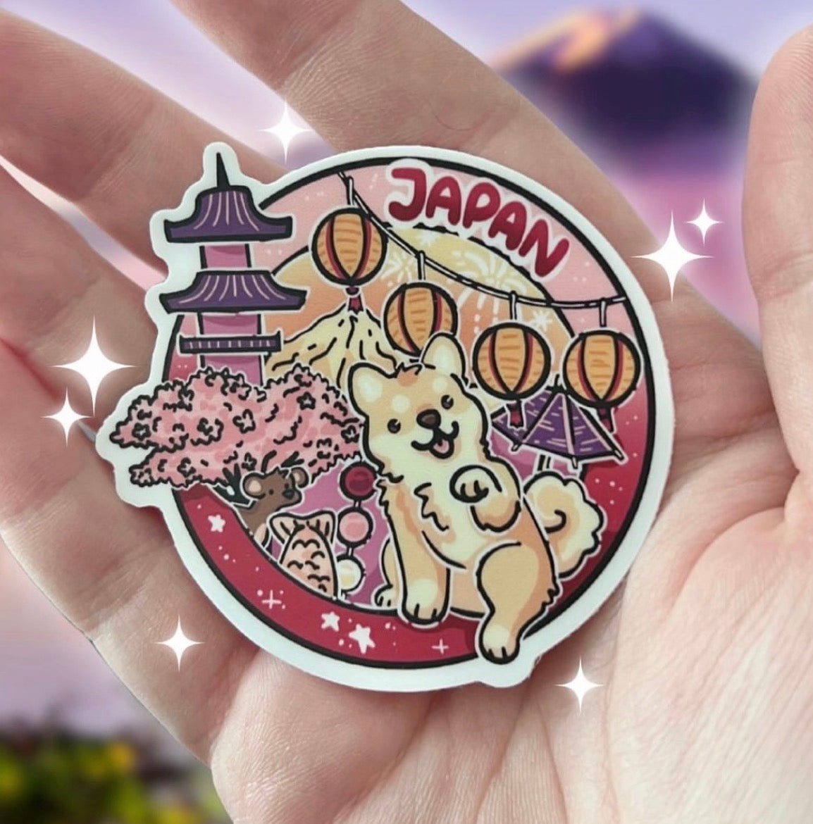 Global Getaway: the Japan Puppy! ~ Sticker