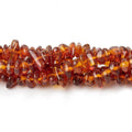4mm - 6mm Amber Resin Nugget Beads, 16 inch