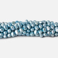 4mm Blue Baroque Freshwater Pearl Beads, 14 inch