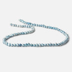 4mm Blue Baroque Freshwater Pearl Beads, 14 inch