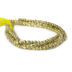 4mm Brass Fluted Round Beads 8 inch 55 beads