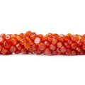 4mm Carnelian Plain Coin Beads, 14 inch