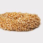 4mm Pale Gold Baroque Pearls, 15 inch