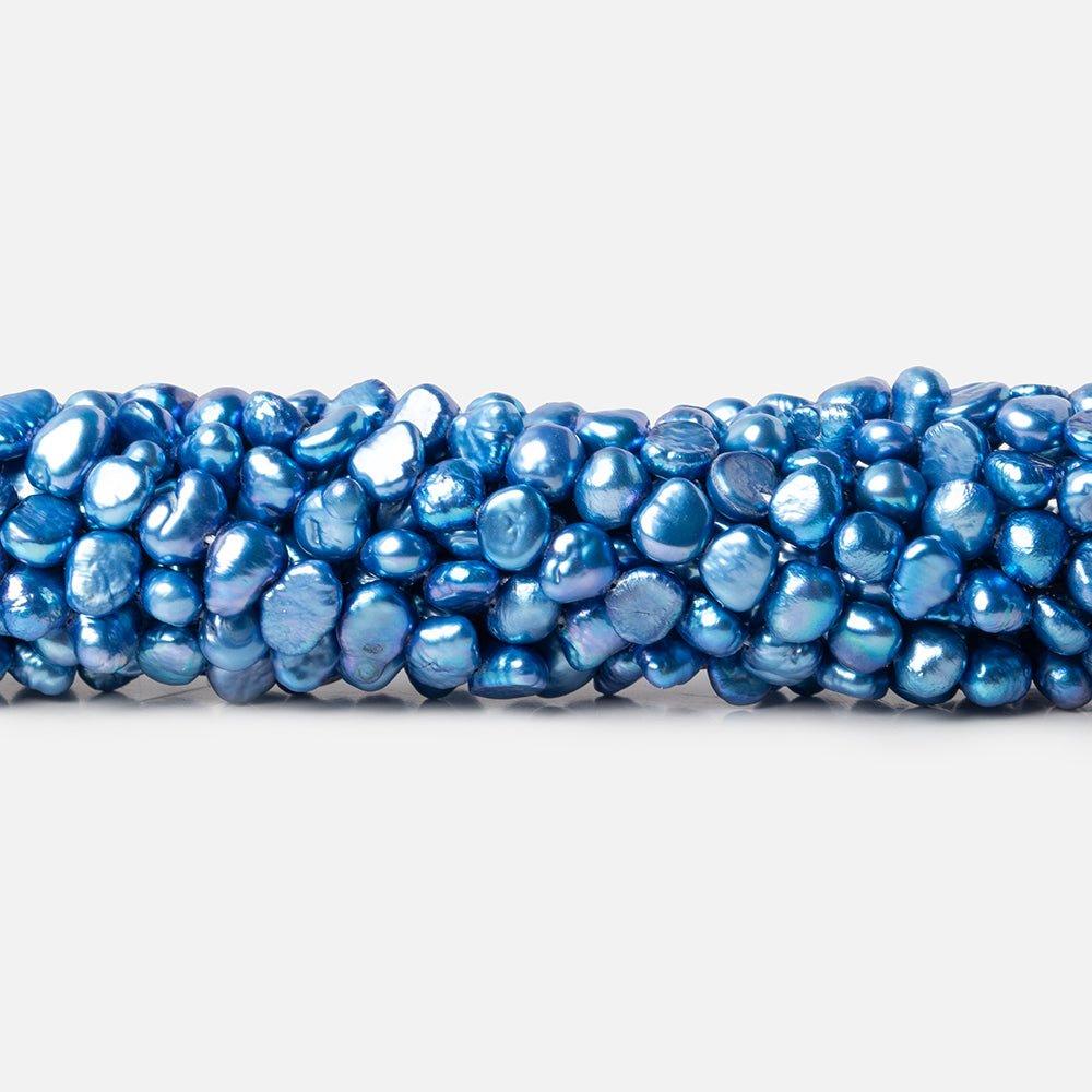 4-5mm Royal Blue Baroque Freshwater Pearls, 14 inch 85pcs