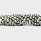 4mm Silver Baroque Freshwater Pearls, 15 inch