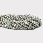 4mm Silver Baroque Freshwater Pearls, 15 inch
