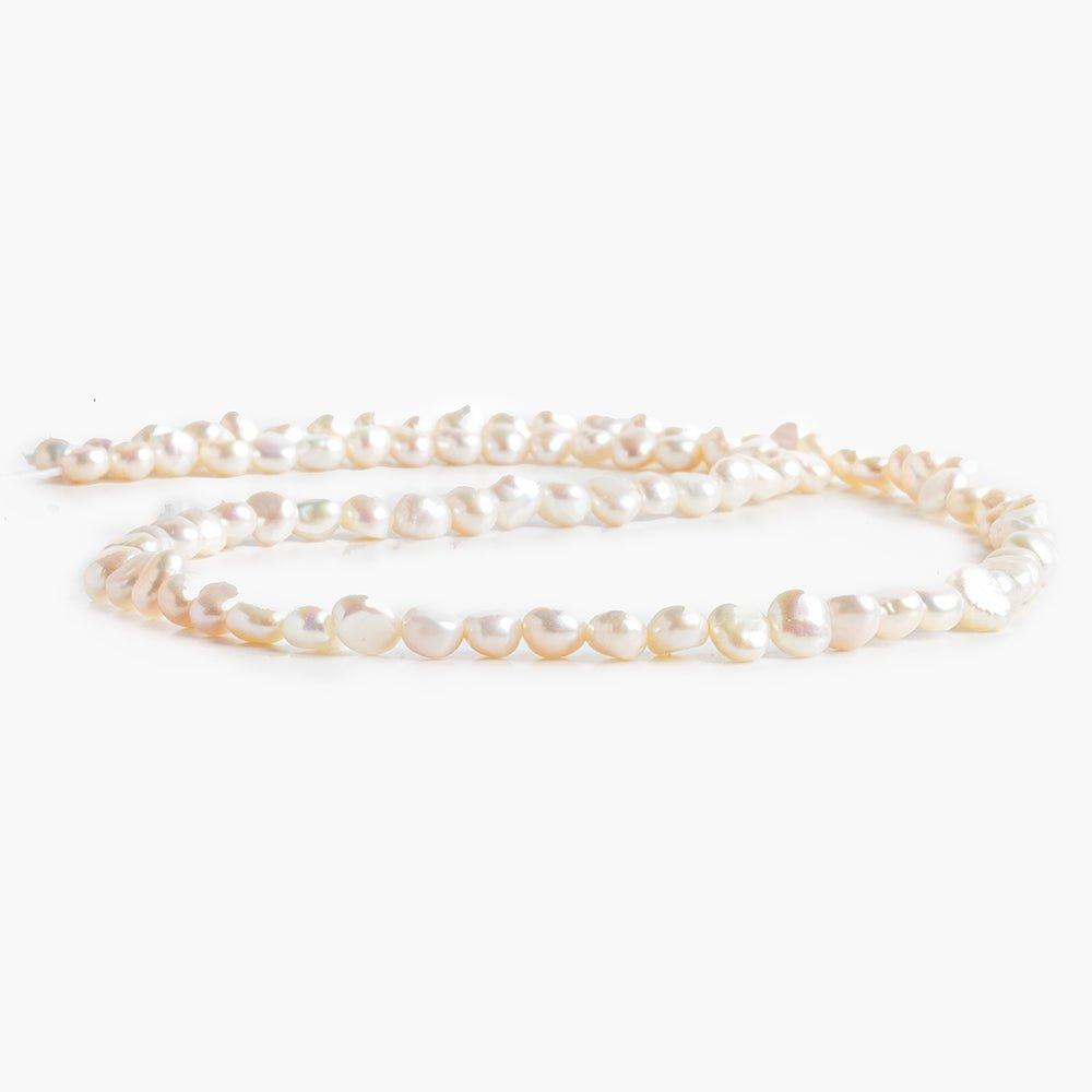 4x4.5mm Off White Baroque Freshwater Pearls 16 inch 94 pieces