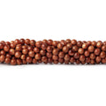 4.5mm Goldstone Plain Rounds 14 inch 78 beads