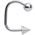 14G 1/2 Surgical Steel Ball Cone Lippy Loop Labret