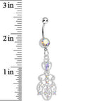 Aurora Gem Elegant Equality Dangle Belly Ring