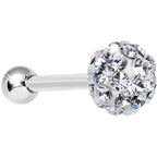 16G Clear Ferido Crystal Tragus Cartilage Earring 5mm Top