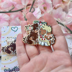 Christmas Puppy Mistletoe Kiss ~ Enamel Pin