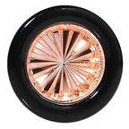 Black Acrylic Pink Flashy Tire Rim Saddle Plug 2G to 20mm