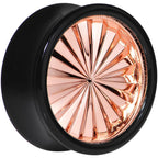 Black Acrylic Pink Flashy Tire Rim Saddle Plug 2G to 20mm