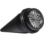 Black Acrylic Grey Flashy Tire Rim Taper 2G to 20mm