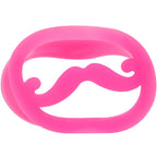 1/2 Pink Silicone Dapper Mustache Tunnel Plug