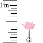 16G Baby Pink Courtship Rose Cartilage Tragus Earring