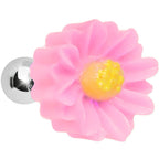 16G Baby Pink Desert Cactus Flower Cartilage Tragus Earring