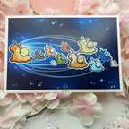 Snail Solar System ~ Shimmer Print