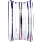 20mm Acrylic Black Multicolored Old Fashioned Flowers Saddle Plug