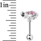 Pink Gem Lovely Ladybug Tragus Cartilage Earring