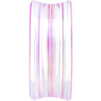 36mm Acrylic Pink Multicolored Flower Power Saddle Plug