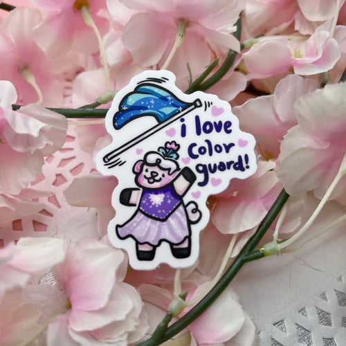 "I Love Color Guard!" Sprout ~ Sticker