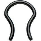 14G 5/8 Black Anodized Titanium Septum Retainer