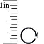 20G 5/16 Black IP Girly Bow Nose Hoop