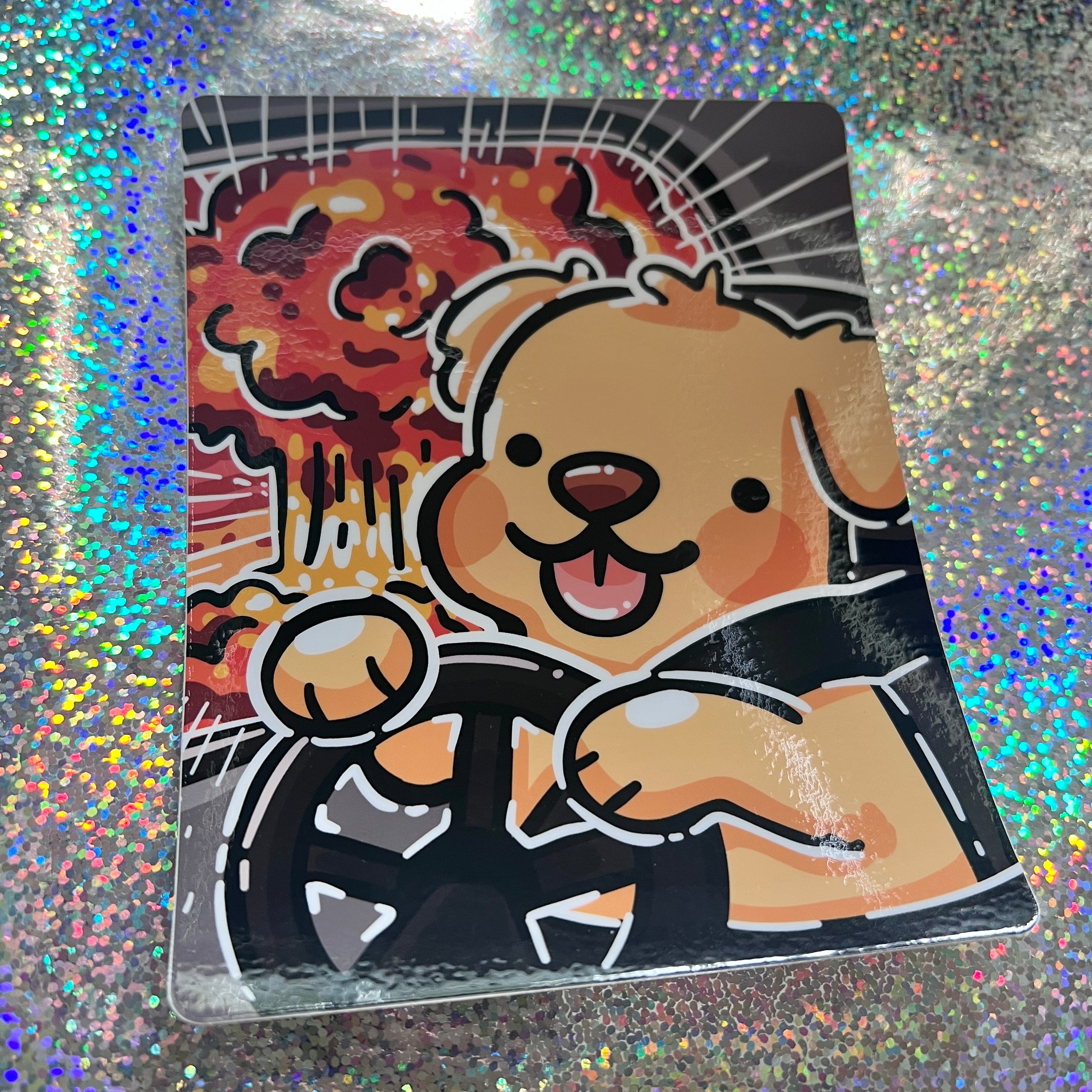 Driving EXPLOSION Puppy ~ Bumper Sticker