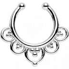 Beads and Balloons Non-Pierced Clip On Fake Septum Ring