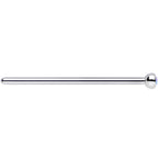 18G 3/4 Aurora CZ Steel Straight Fishtail Nose Ring 2.5mm